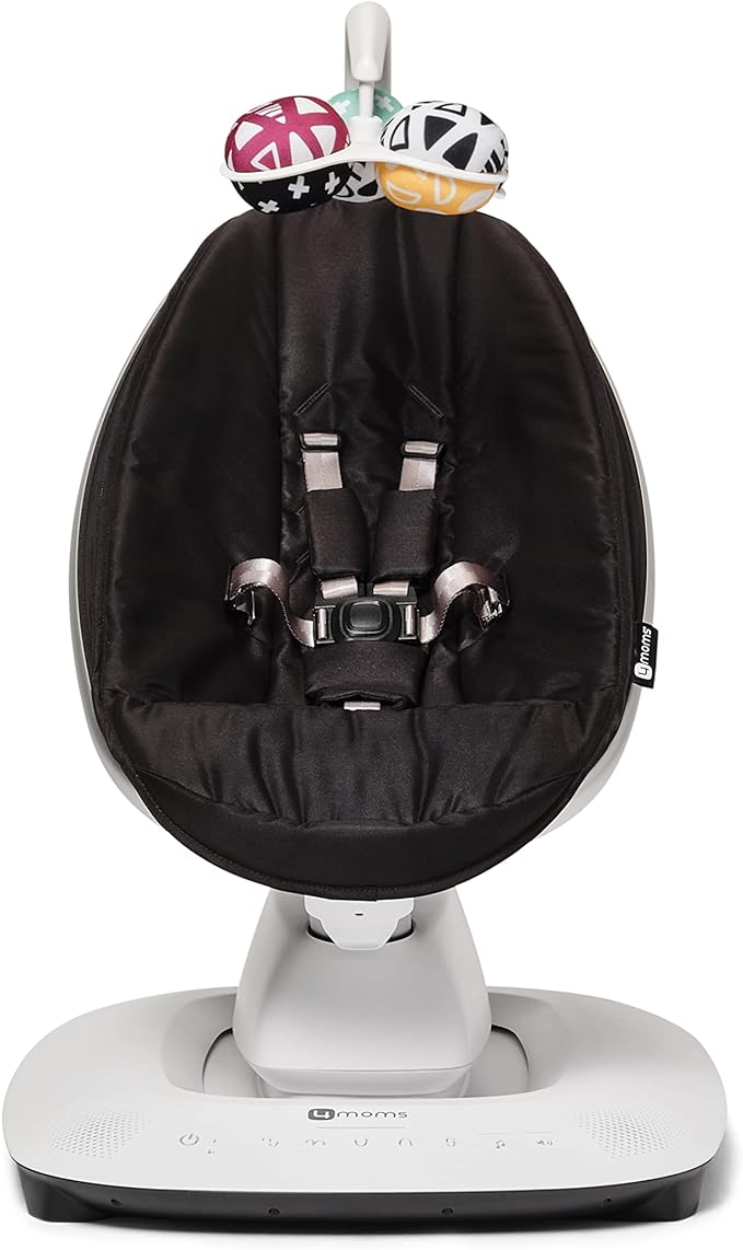 4moms MamaRoo Multi-Motion Baby Swing, Bluetooth Enabled with 5 Unique Motions, Black